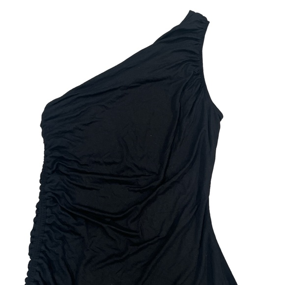 Women's Ruched One Shoulder Mini Dress - A New Day Black - Picture 7 of 10